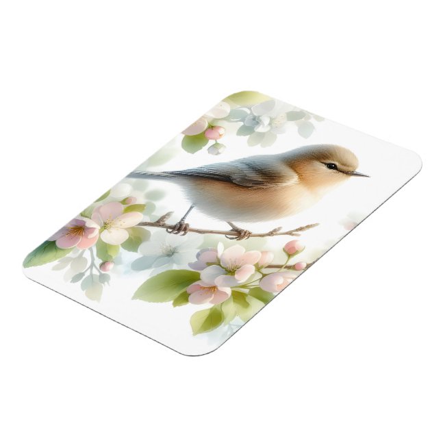 Magnet Flexible Fleur d'eau de cerisier de printemps aquarelle (Côté Gauche)