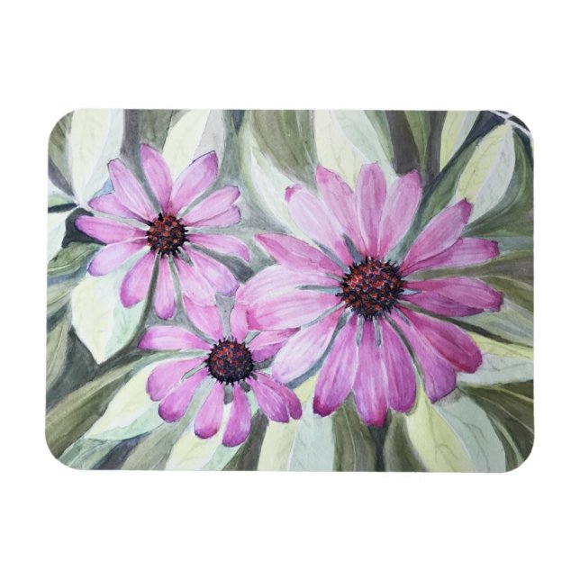 Magnet Flexible Fleurs à aimants mauve du réfrigérateur (Horizontal)