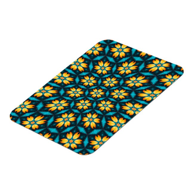 Magnet Flexible Fleurs Abstraites jaunes (Côté Gauche)
