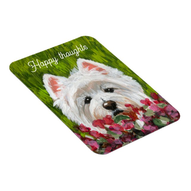 Magnet Flexible Fleurs blanches et roses (Côté Droit)