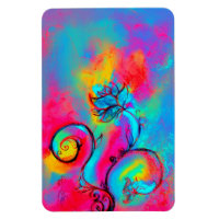 FLEURS BLANCHES turquoises, jaune rose violet
