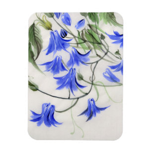 Magnet Flexible Fleurs bleues
