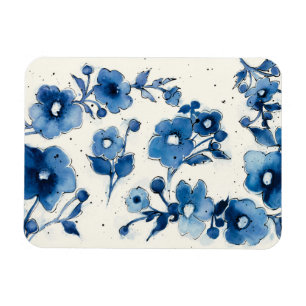 Magnet Flexible Fleurs bleues indépendantes