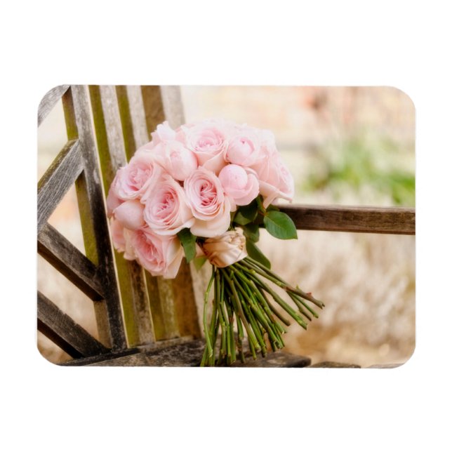 Magnet Flexible Fleurs | Bouquet rose (Horizontal)