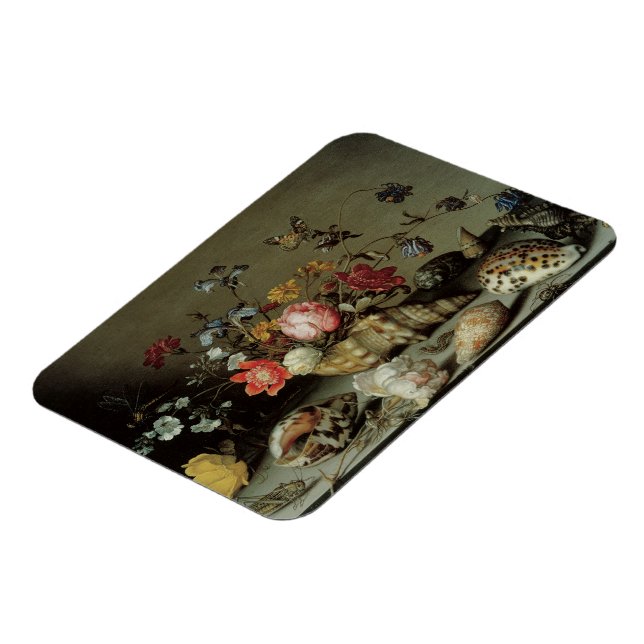 Magnet Flexible Fleurs, coquillages et insectes Balthasar van der  (Côté Gauche)