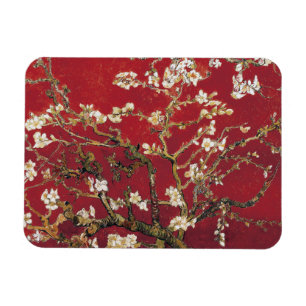 Magnet Flexible Fleurs d'amandes Red Vincent van Gogh Peinture d'a