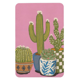 Magnet Flexible Fleurs de cactus rose