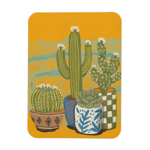 Magnet Flexible Fleurs de cactus vintage