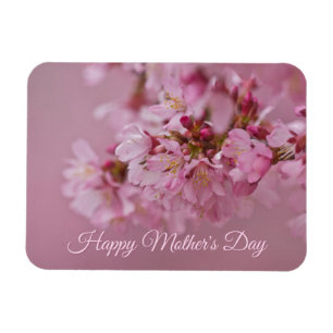 Magnet Flexible Fleurs de cerisier Fête des Mères Reflets rose pâl