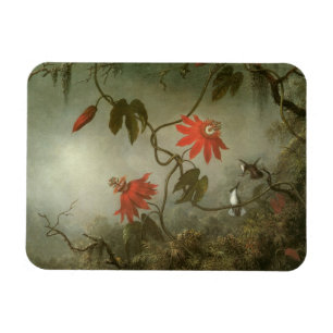 Magnet Flexible Fleurs de passion et colibris par Martin J Heade