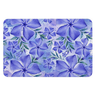 Magnet Flexible Fleurs de Pervenche Bleu Violet Vinca