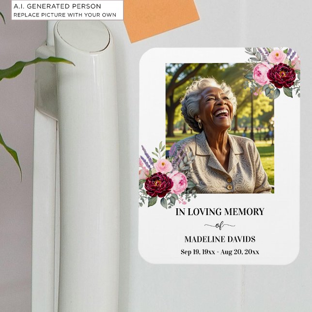 Magnet Flexible Fleurs de photo de souvenir élégantes (Créateur téléchargé)