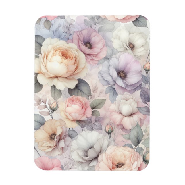 Magnet Flexible Fleurs de rose élégantes (Vertical)