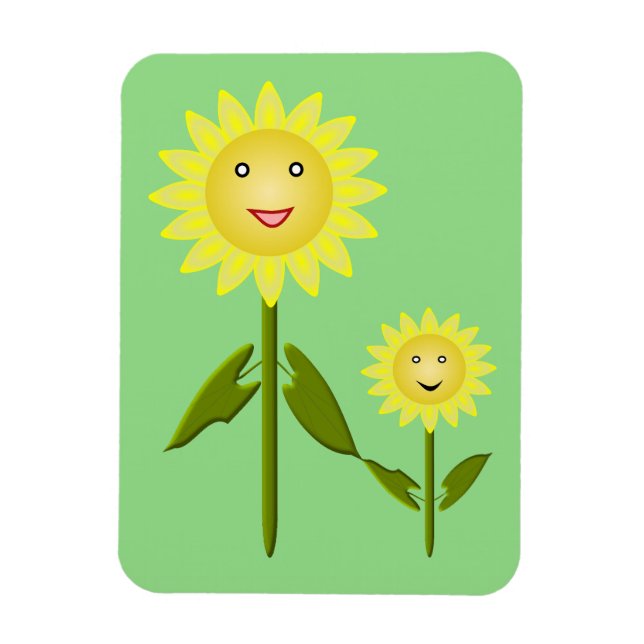 Magnet Flexible Fleurs de soleil de la fête des mères (Vertical)