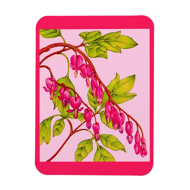 Magnet Flexible fleurs du coeur saignant (Vertical)