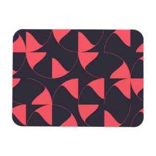 Magnet Flexible Fleurs géométriques circulaires élégantes, chic et