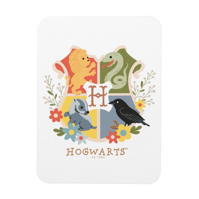 Magnet Flexible Fleurs Magiques Blason HOGWARTS™ (Vertical)