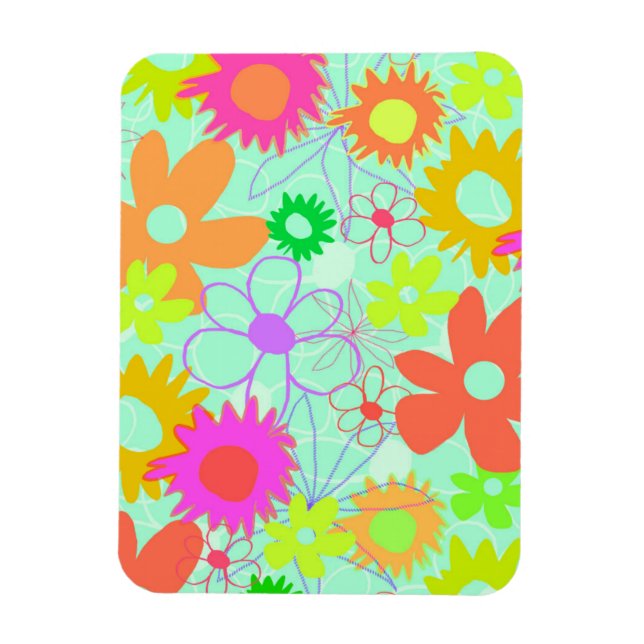 Magnet Flexible Fleurs mixtes (Vertical)