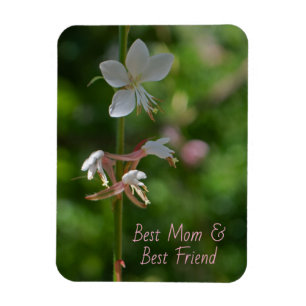 Magnet Flexible Fleurs roses délicates Meilleure Maman Meilleur Am