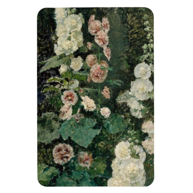 Magnet Flexible Fleurs Roses Hollyhock (Vertical)