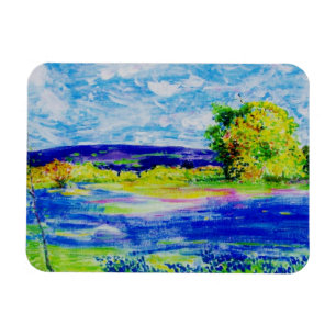 Magnet Flexible fleurs sauvages bluebonnet