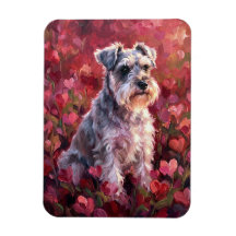 Fleurs sauvages en forme de cœur flexibles Schnauz
