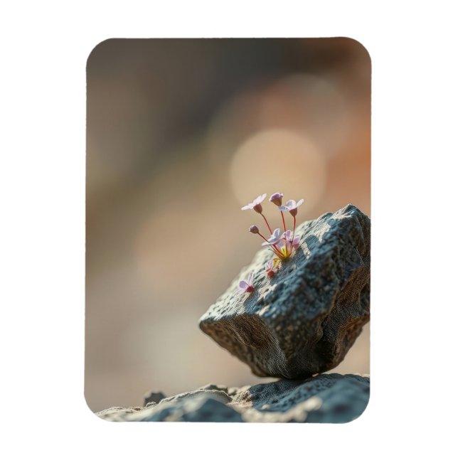 Magnet Flexible Fleurs sur Roche (Vertical)