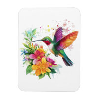Fleurs tropicales des colibris