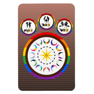 Magnet Flexible Flex. Hex. Vex. Sorcières LGBTQIA Corps Positif
