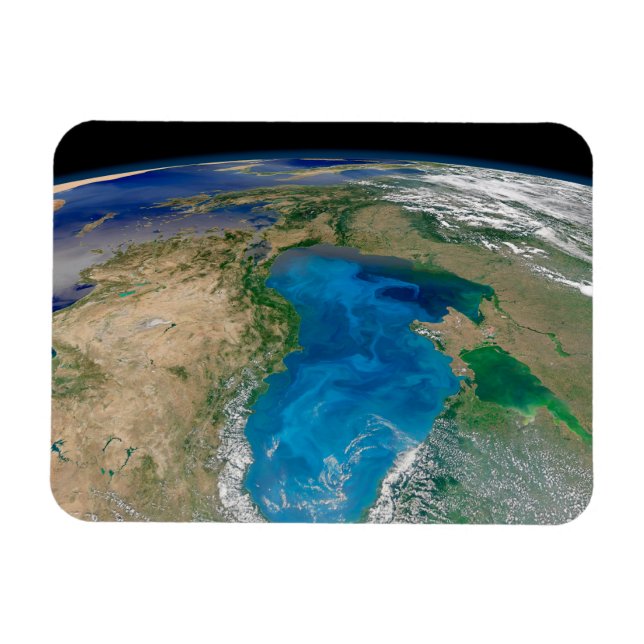 Magnet Flexible Floraison De Phytoplancton Bleu En Mer Noire (Horizontal)