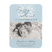 Floral Flourish Tying The Knot Enregistrer La Date