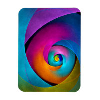 Floral moderne Art Abstrait rose Bleu Motif #17