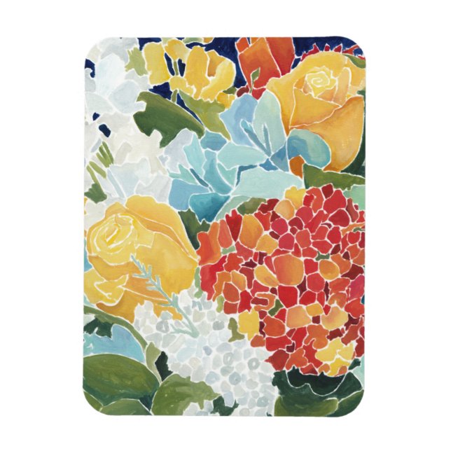 Magnet Flexible Florals II de minuit (Vertical)