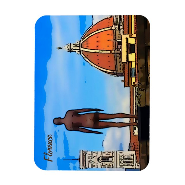Magnet Flexible Florence Duomo Dome Antony Gormley   (Vertical)