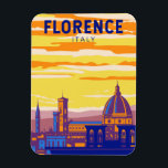 Magnet Flexible Florence Italie Travel Art Vintage<br><div class="desc">Design vectoriel de Florence. Florence,  capitale de la Toscane italienne,  abrite de nombreux chefs-d'oeuvre de l'art et de l'architecture de la Renaissance.</div>