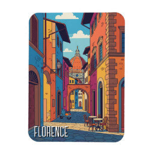 Magnet Flexible Florence Italie Voyage Art Abstrait