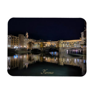 Magnet Flexible Florence rive la nuit, voyage