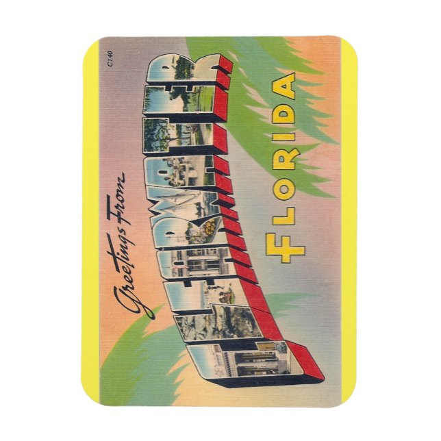 Magnet Flexible Floride, Aimant Clearwater (Vertical)