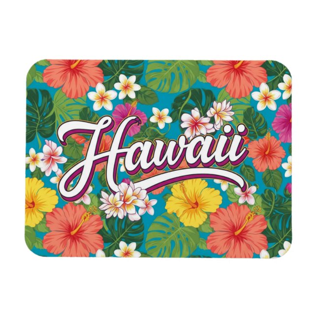 Magnet Flexible Flowers Hawaii Travel (Horizontal)