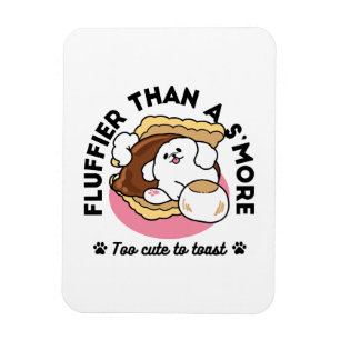 Magnet Flexible Fluffier Tha’more - Chien mignon et Pun de dessert