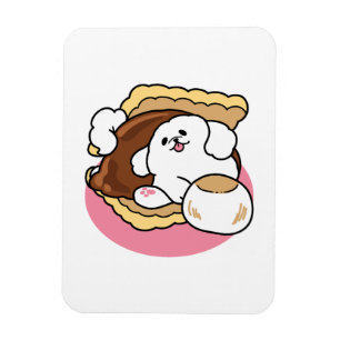 Magnet Flexible Fluffier Tha’more - Chien mignon et Pun de dessert