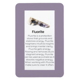 Magnet Flexible Fluorite Crystal Gemstone Signification Bijoux Dis