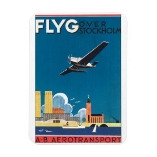 Magnet Flexible FlyG au-dessus d'affiche de Vintage voyage de