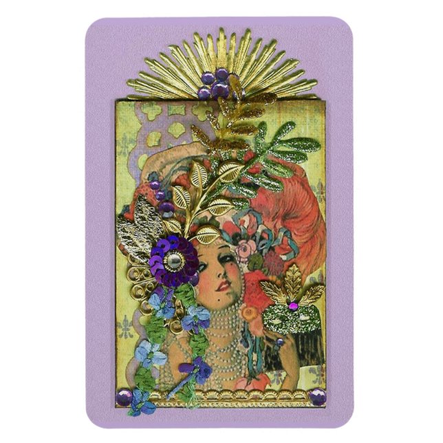 Magnet Flexible Folies de Mardi Gras (Vertical)