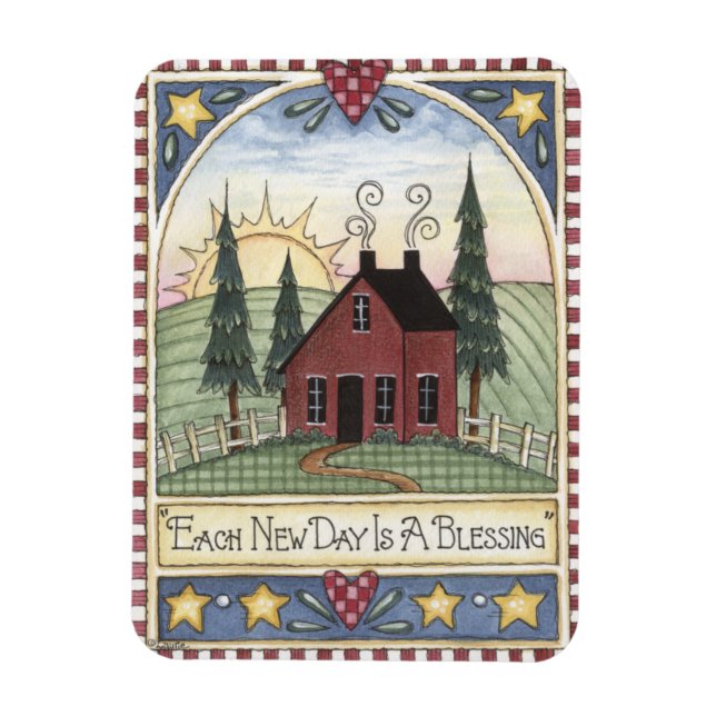 Magnet Flexible Folkart Chaque nouveau jour est un aimant de bénéd (Vertical)