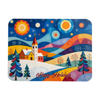 Magnet Flexible Folksy Christmas  