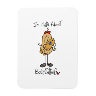 Magnet Flexible Folle de la garde d'enfants T-shirts et Cadeaux