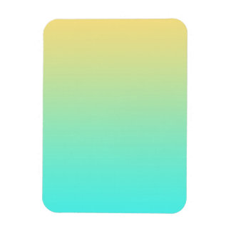 Magnet Flexible Fond dégradé pastel turquoise jaune