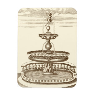 Magnet Flexible Fontaine de cour avec l'ange ornemental