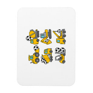 Magnet Flexible Football Ball Kids Football Construction Camions